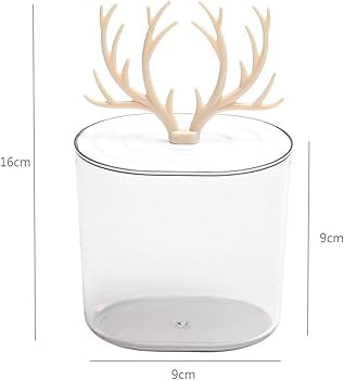 Creative Antler Cotton Swabs Container, Creative Jewelry Holder Organizer Box, Cotton Pad Q-Tip Organizer Creative Antler Cotton Swabs Container, Creative Jewelry Holder Organizer Box, Cotton Pad Q-Tip Organizer